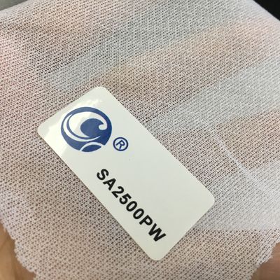 150 cm breed cirkelvormig Tricot geweven fusible interlining voor GAOXIN SA2500 in puur wit