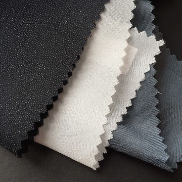 Warm smelten lijm binding krijgen het werk gedaan met grijze cirkelvormige tricot breien interlining