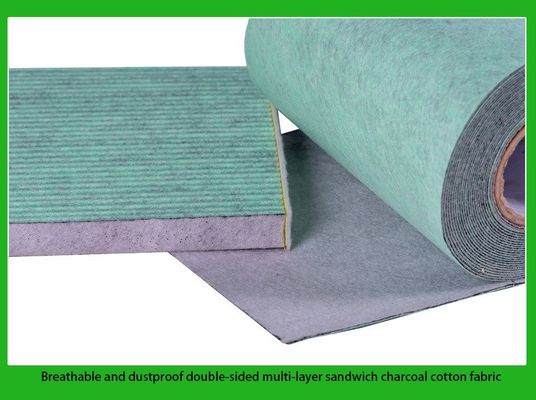 Plain Style Activated Carbon Fiber Nonwoven Laminated Cloth voor luchtfiltratiesysteem