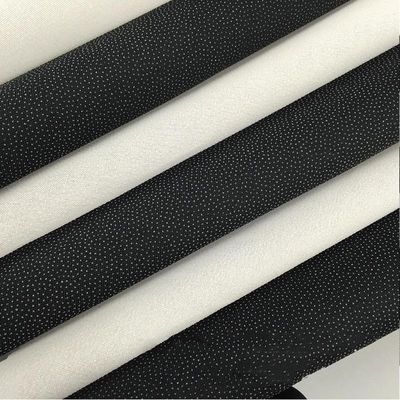 100% polyester geweven fusible interlining voor GAOXIN T-shirt kraag vanaf 150cm breedte