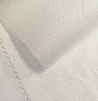 Geborduurde polyester dubbelpuntige niet-geweven fuseerbare interlinings voor kledingstukken