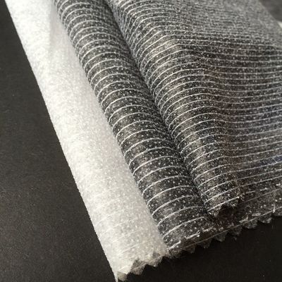Satine stof Double Dot Stitch Bond Interfacing Fusible Lining voor kleding accessoire