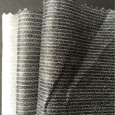 Satine stof Double Dot Stitch Bond Interfacing Fusible Lining voor kleding accessoire