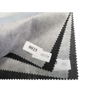 Wit/Zwart/Grijz nonwoven thermische binding Double Dot Interlining voor lichtgewicht