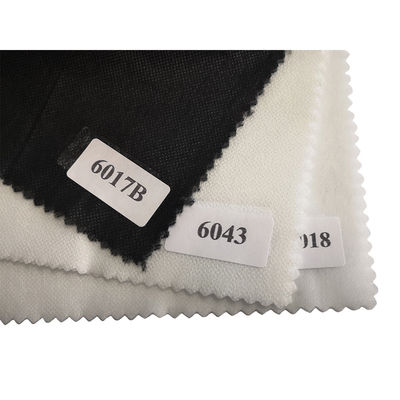 Wit/Zwart/Grijz nonwoven thermische binding Double Dot Interlining voor lichtgewicht