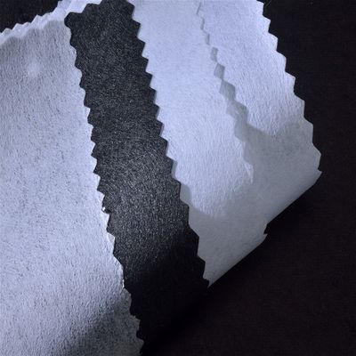Niet-geweven satin interlining voor wrap gebreid binnen wit zwart grijs