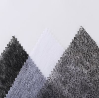 Niet-geweven satin interlining voor wrap gebreid binnen wit zwart grijs